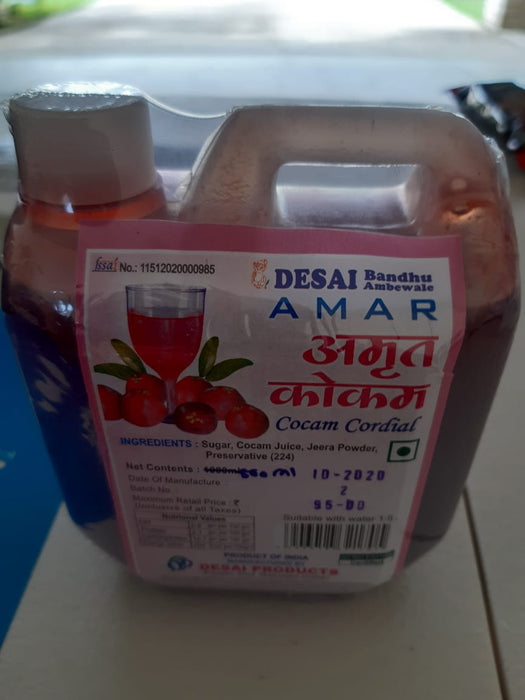 Desai Kokum syrup कोकम सिरप 500 ml