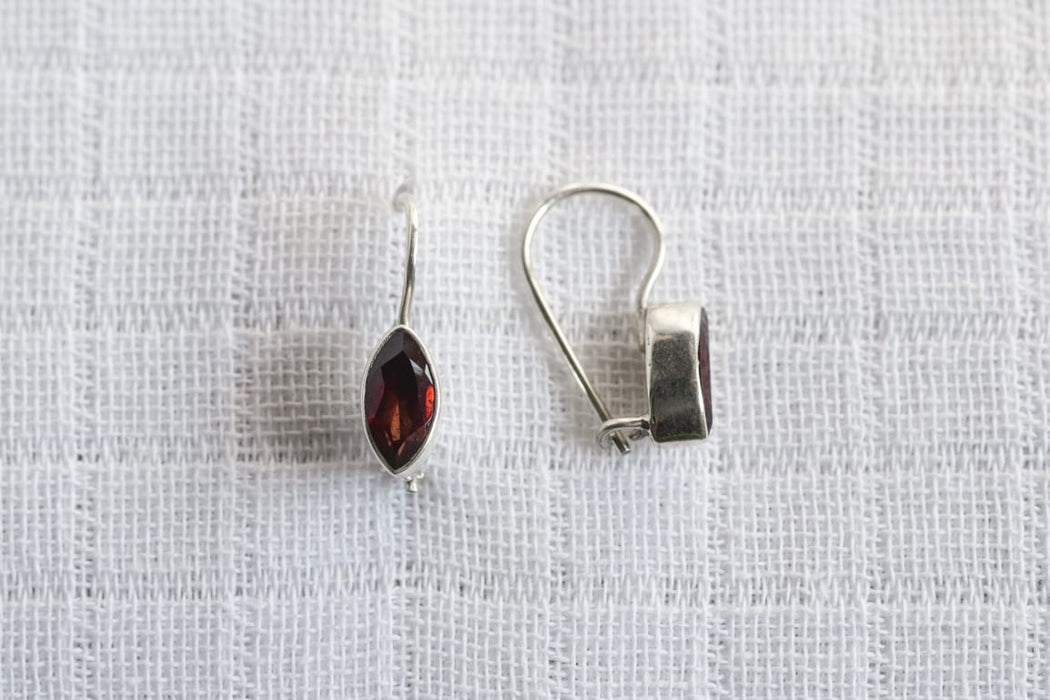 Garnet Petal earrings