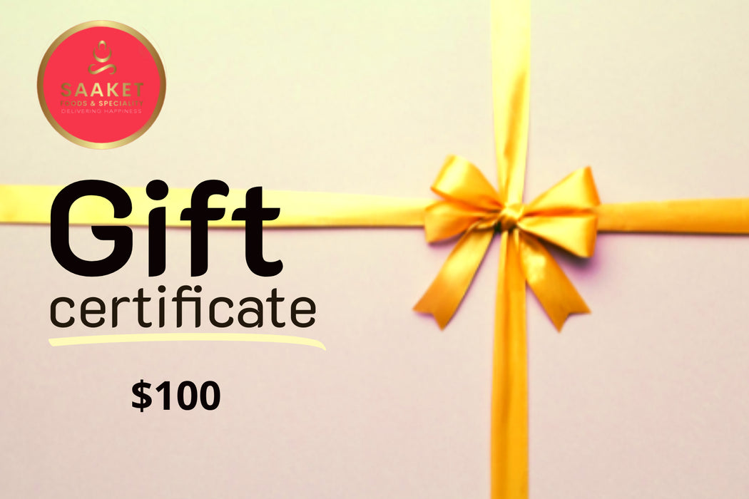 Saaket Foods & Speciality Gift Card - $100