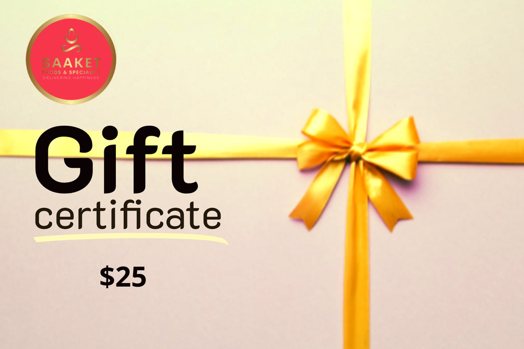 Saaket Foods & Speciality Gift Card - $25