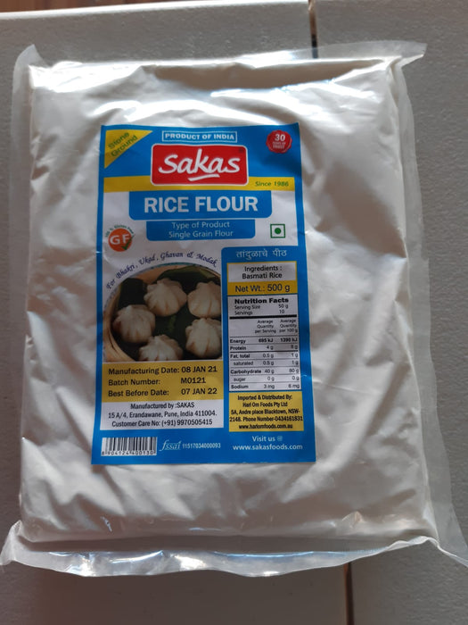 Sakas: Rice Flour तांदूळ पीठ 500 gms