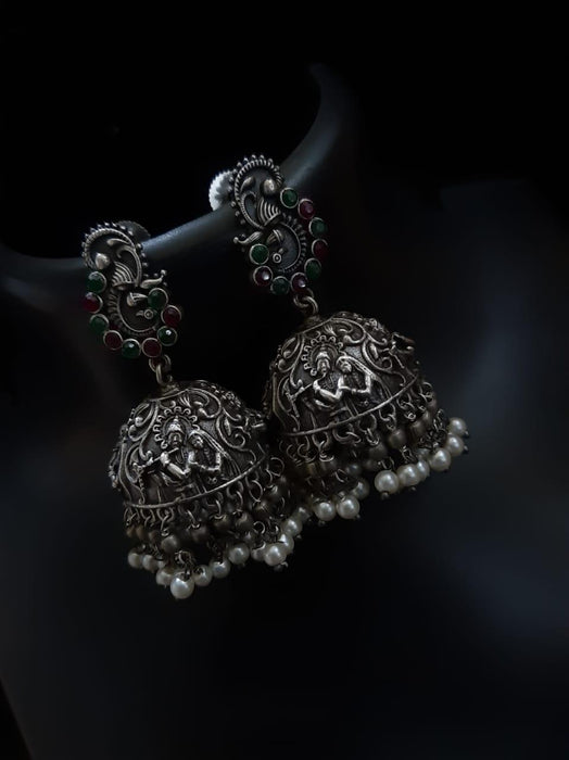 Earrings (Temple German Silver)